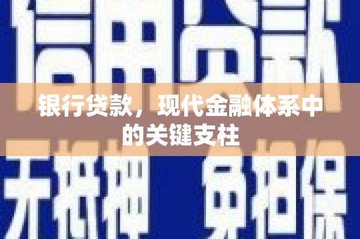 金乡银行贷款，现代金融体系中的关键支柱