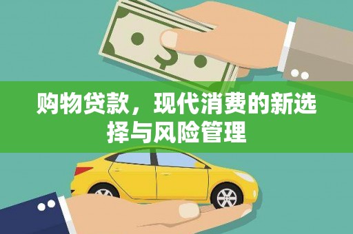 龙岗购物贷款，现代消费的新选择与风险管理