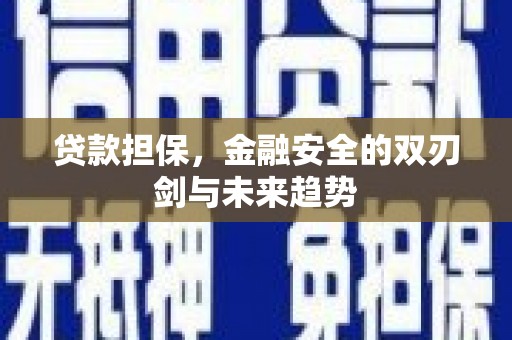 开平贷款担保，金融安全的双刃剑与未来趋势
