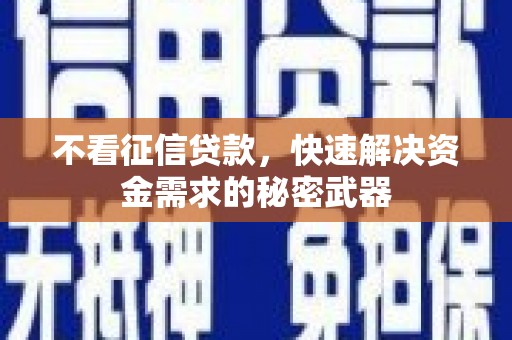 氹仔岛不看征信贷款，快速解决资金需求的秘密武器