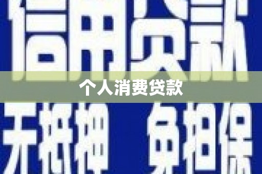 前金个人消费贷款