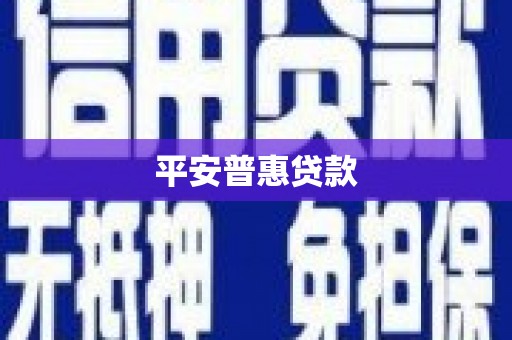 雨花平安普惠贷款
